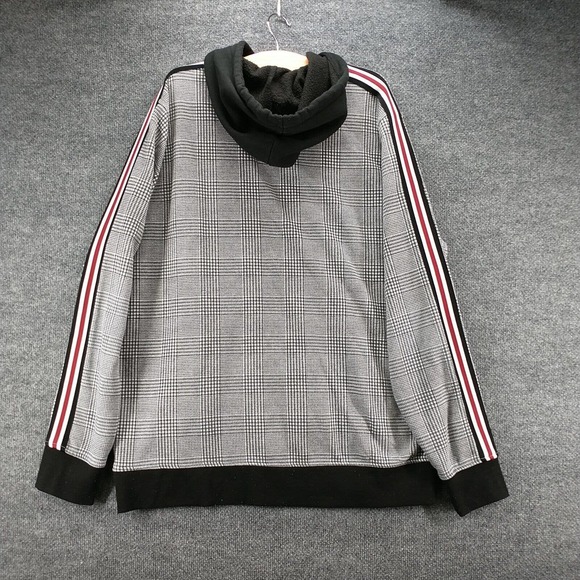 Five by Five Master Piece Men's Hoodie Multi XL Plaid Pullover Long Sleeve - Picture 4 of 13